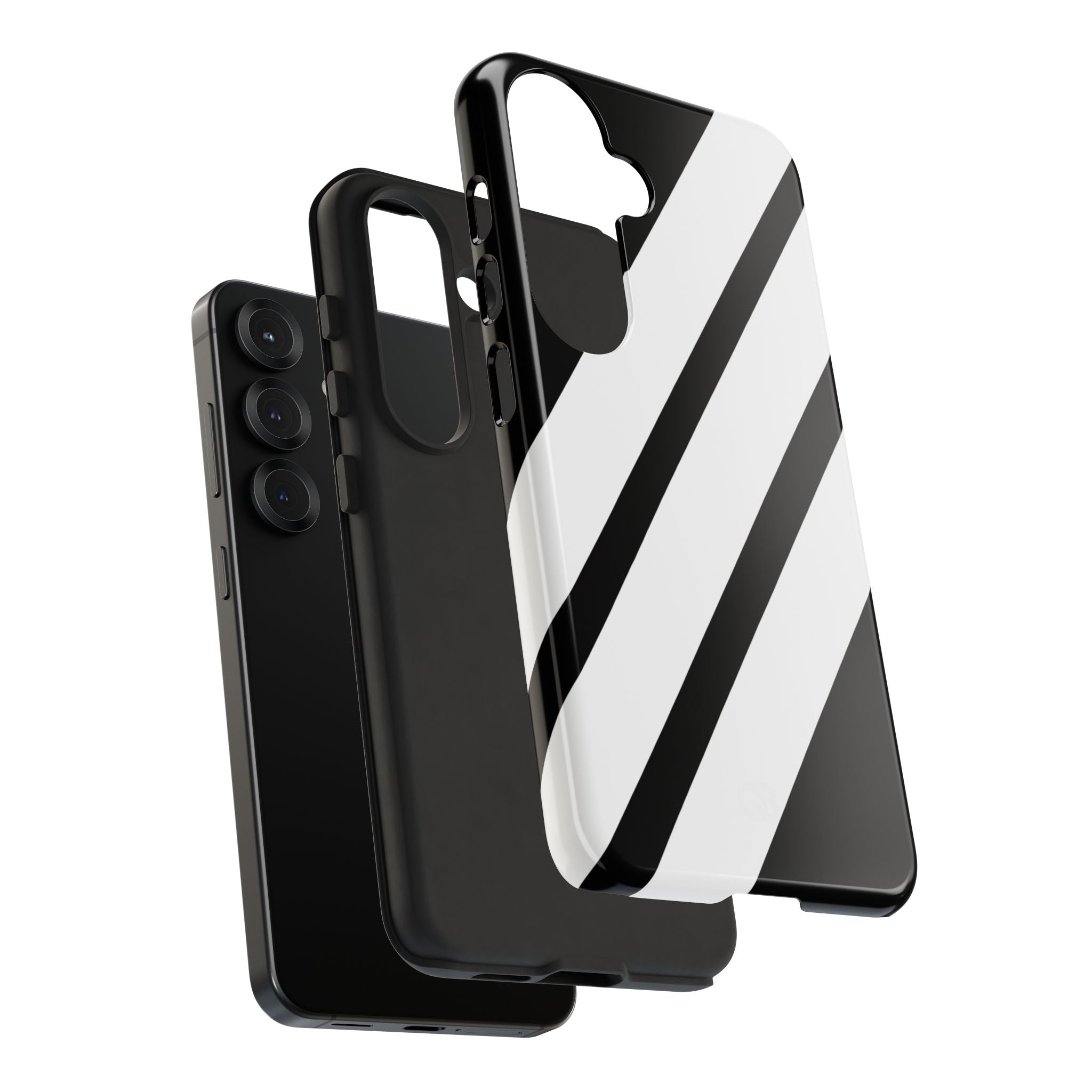 Obsidian White Bars · Tough Handyhülle für Samsung