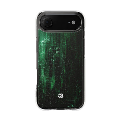 Emerald Void · Clear Impact Magnetic Phone Case for iPhone ·  Green