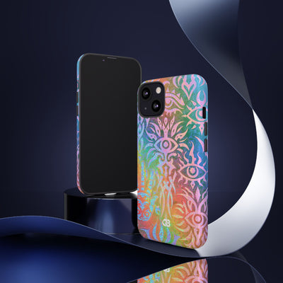 Chromatic Mystic Sigil · Tough Phone Case for iPhone · Blue