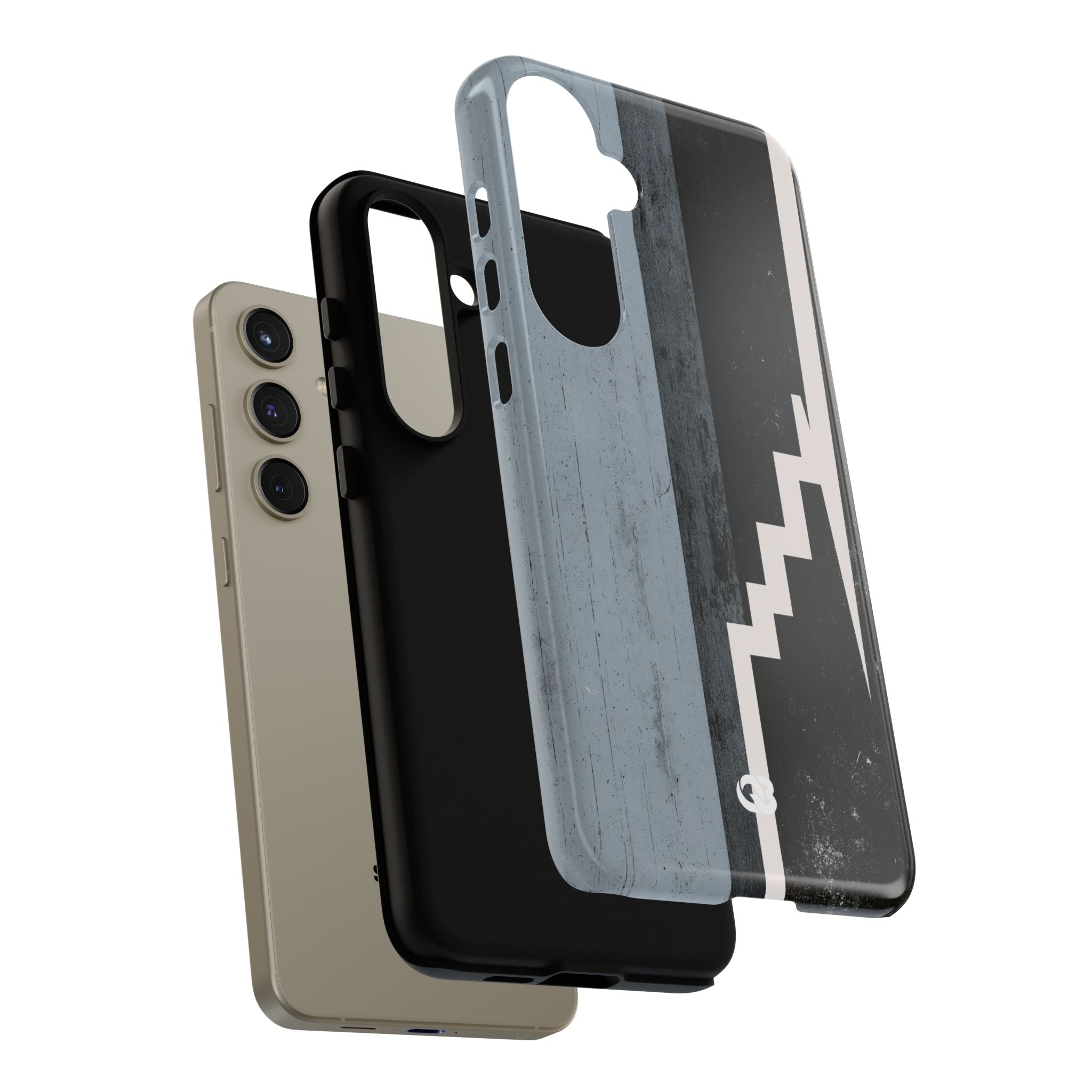 Grey Tough Phone Case for Samsung - Industrial Concrete Void