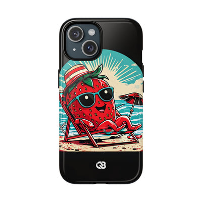 Retro Coastal Berry · Tough+ Coque de téléphone pour iPhone · MagSafe