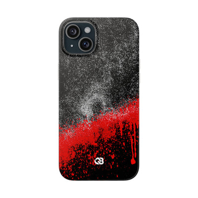 Crimson Noir Drip · Lite Phone Case for iPhone ·  Black