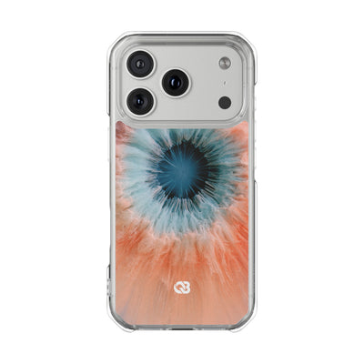 Radiant Aura Core · Clear Impact Magnetic Phone Case for iPhone · Orange