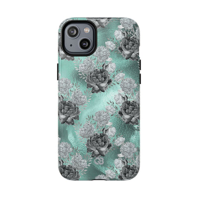 Frost Mint Floral · Tough+ Magsafe