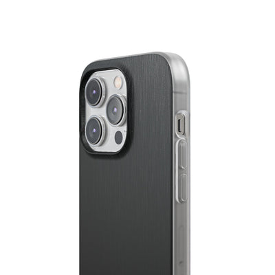 Obsidian Brushed Steel · Lite Phone Case for iPhone ·  Black