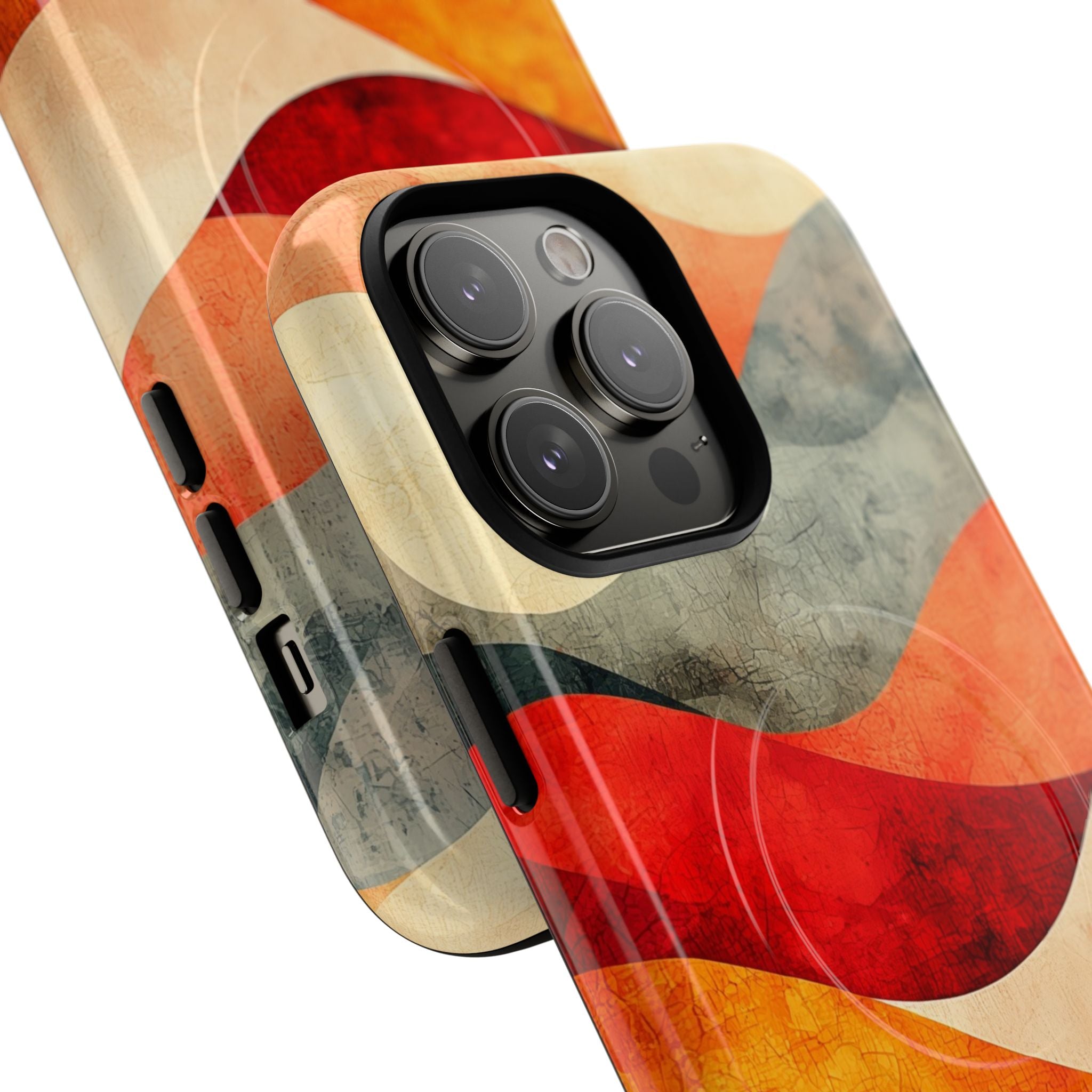 Haljennut aalto auringonlasku iPhone 14 Pro Max - Tough+ case