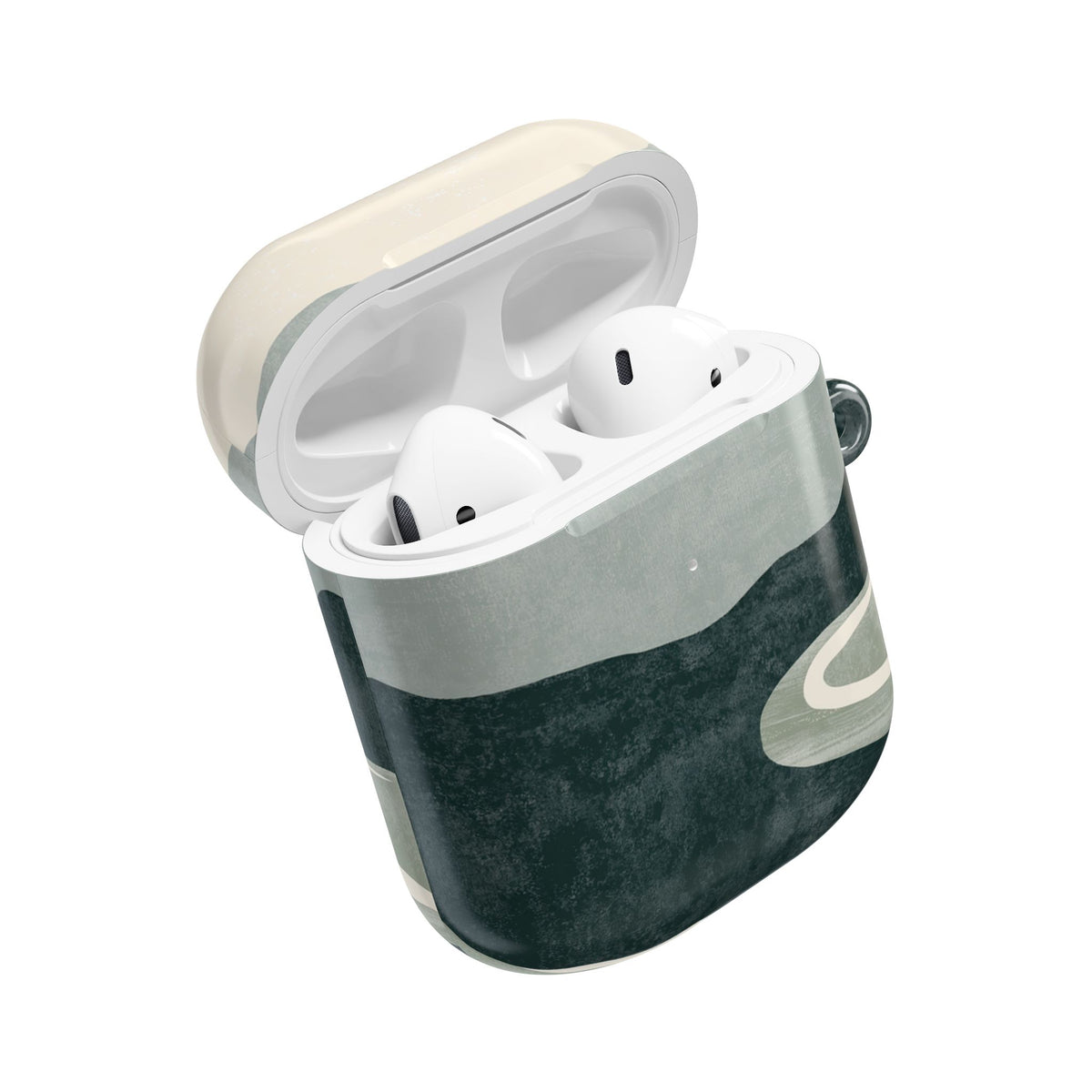 Muted Valley Vista · Hard Case for AirPods & AirPods Pro · Green