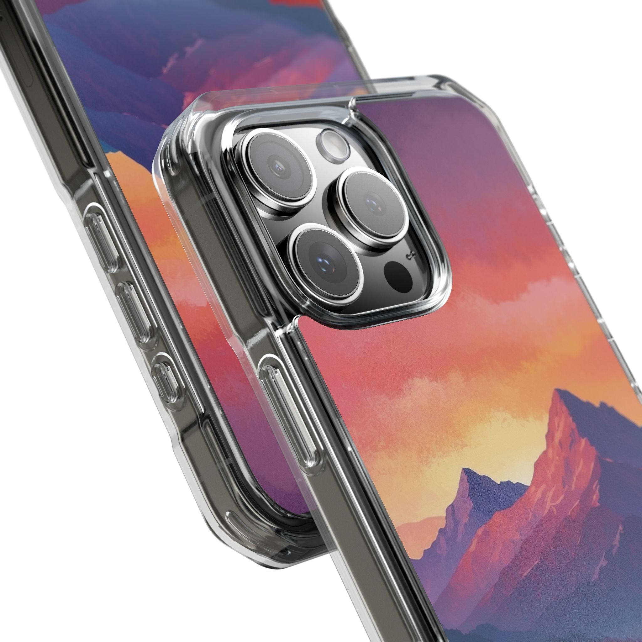 Crimson Mountain Dusk · Impact Handyhülle für iPhone · Magsafe