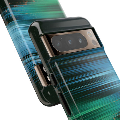Digital Shoreline Drift · Tough Phone Case for Pixel ·  Teal