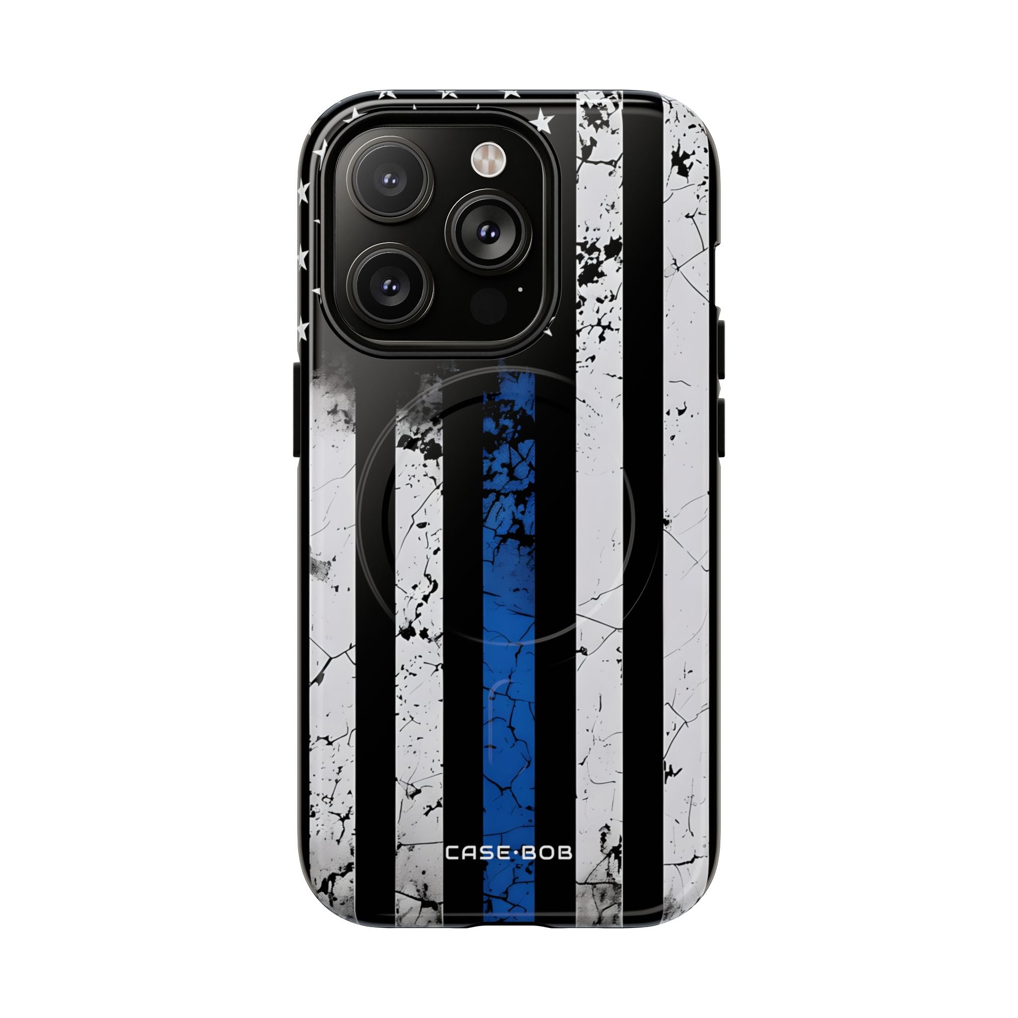 Blue Stripe Flag iPhone 14 Pro Case - Tough+
