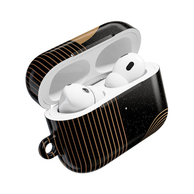 Lunar Topo Horizon · Hard Case for AirPods & AirPods Pro · Black