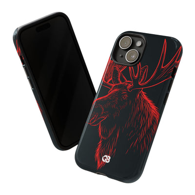 Nordic Elk · Tough Phone Case for iPhone · Black