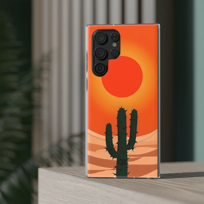 Scorched Saguaro Sunset · Soft Phone Case for Samsung