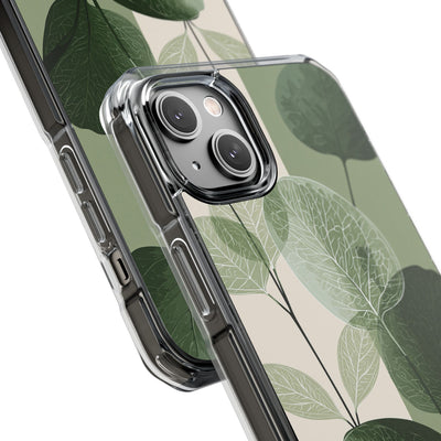 Green Impact MagSafe Phone Case for iPhone - Sage Leaf Skeletals