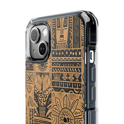 Tribal Faces iPhone 14 Plus Case - Impact