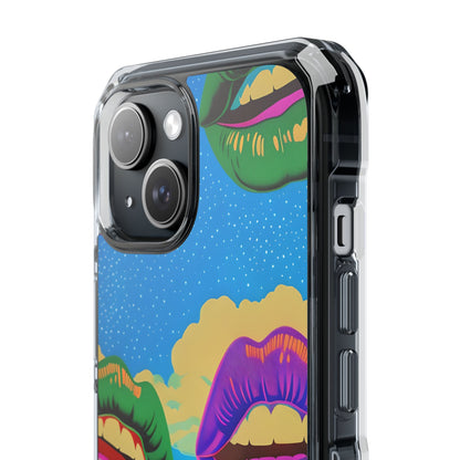 Colorful Lips Grid iPhone 15 Case - Impact