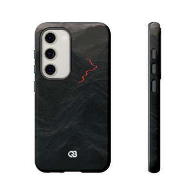 Crimson Ridge Pass · Tough Phone Case for Samsung · Black