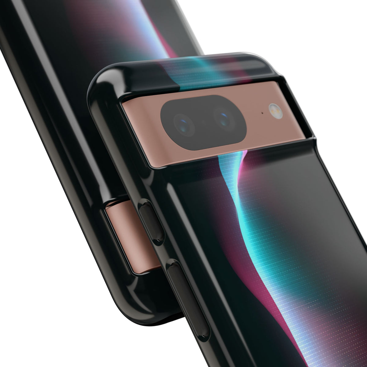 Neon Pixel Flow · Tough Phone Case for Pixel ·  Black