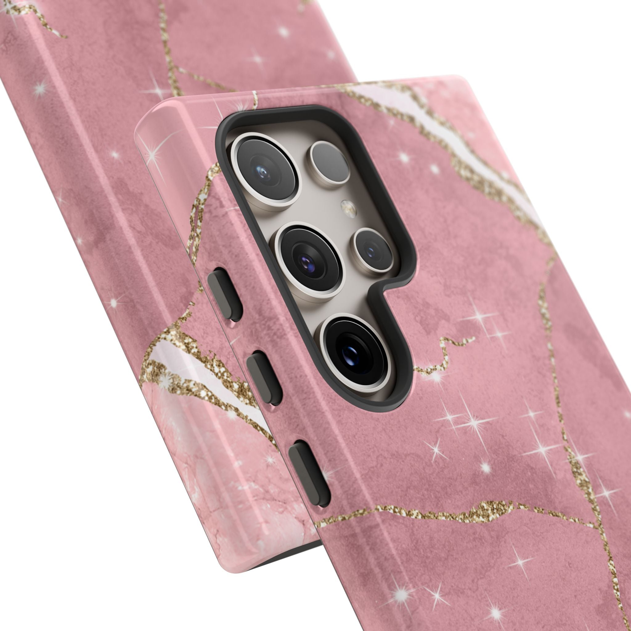Rose Sparkle Marble · Tough Phone Case for Samsung