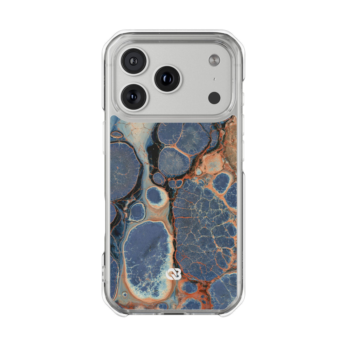 Astral Orb Resonance · Clear Impact Magnetic Phone Case for iPhone · Blue