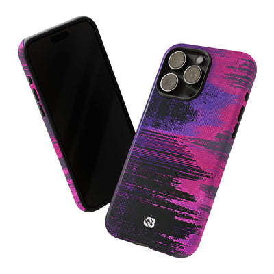 Neon Signal Shift · Tough Phone Case for iPhone · Purple