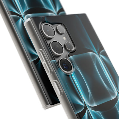 Translucent Cyber Grid · Lite Phone Case for Samsung · Teal
