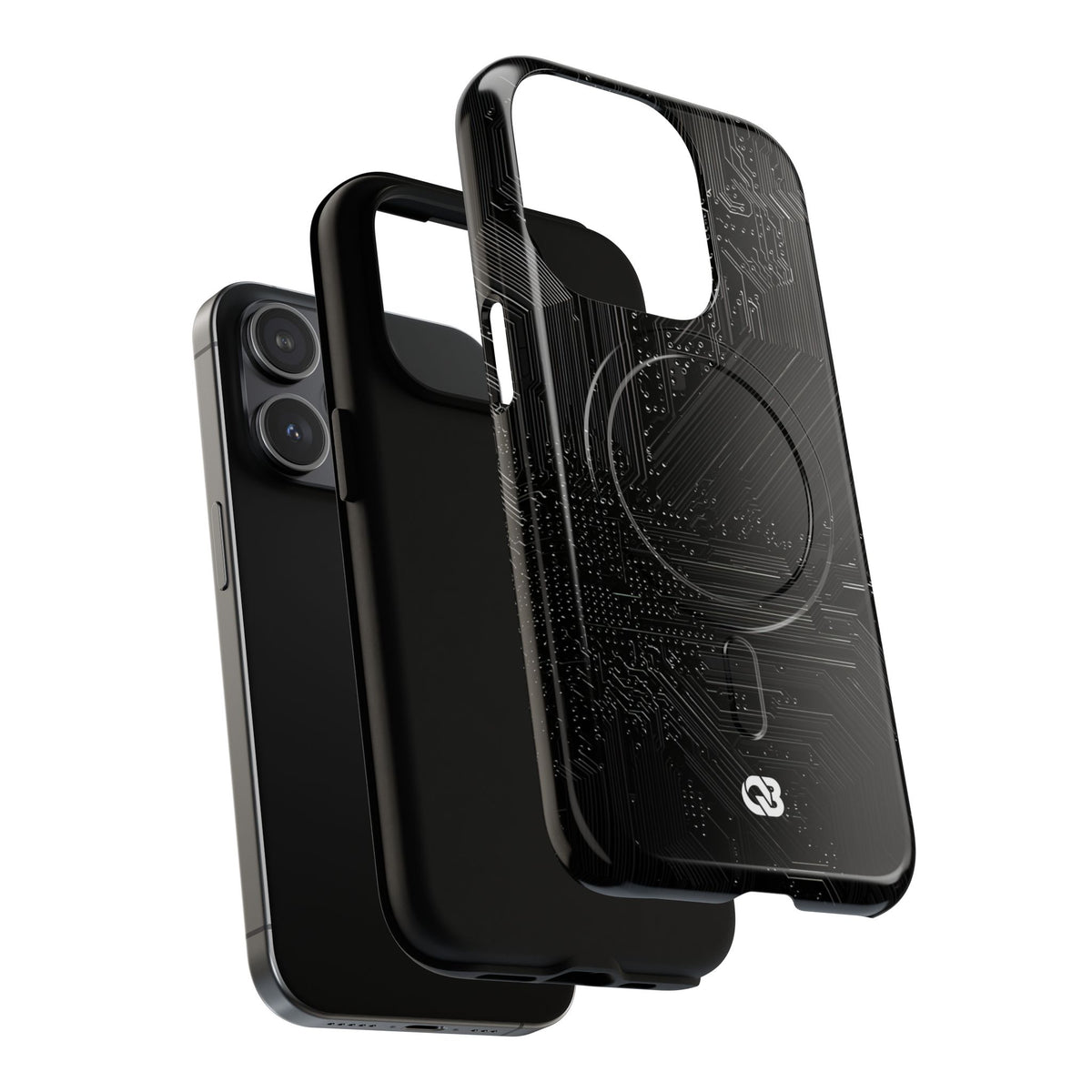 Obsidian Circuitry · Tough 2.0 Magnetic Phone Case for iPhone · Black