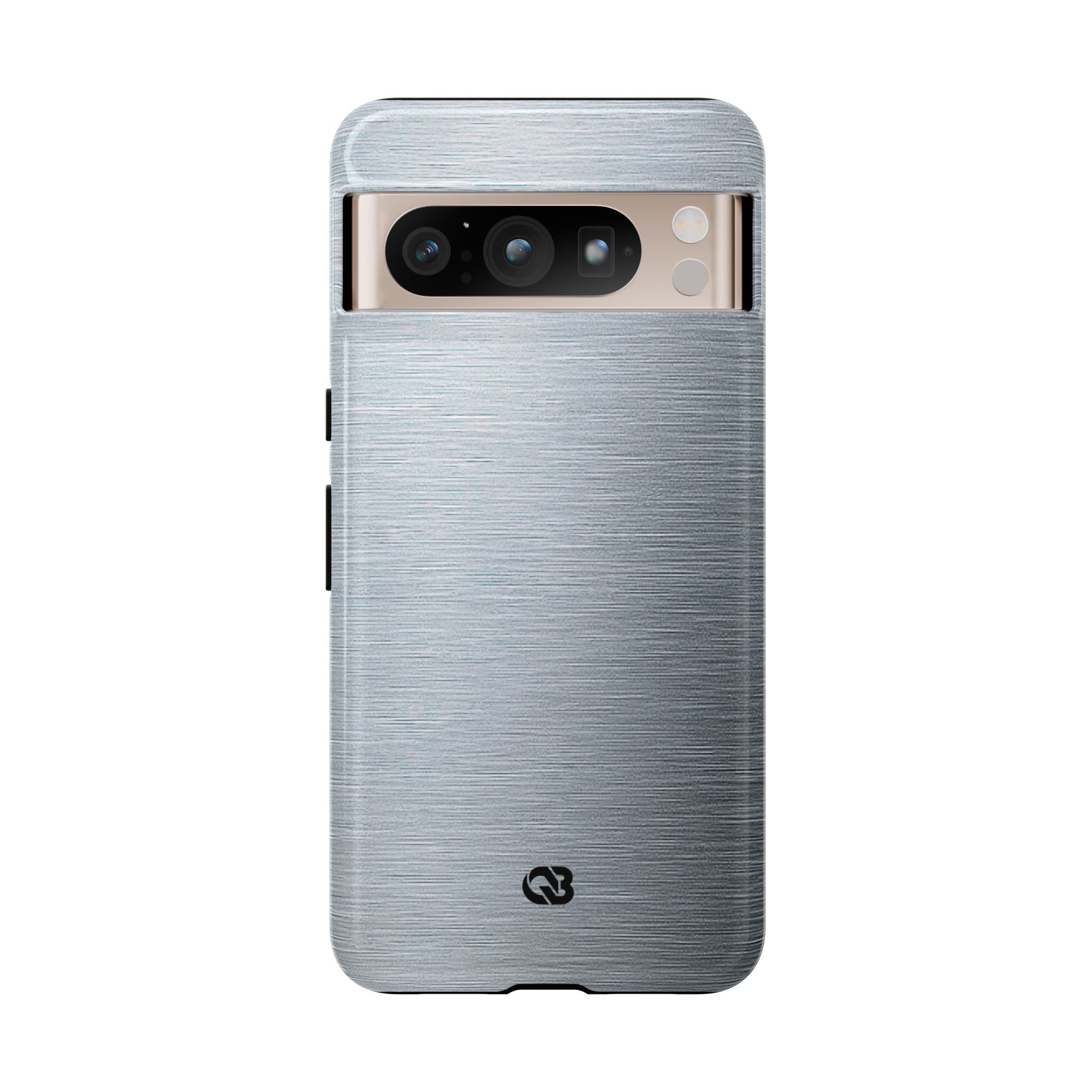 Silver Tough Phone Case for Google Pixel - Satin Chrome Grain
