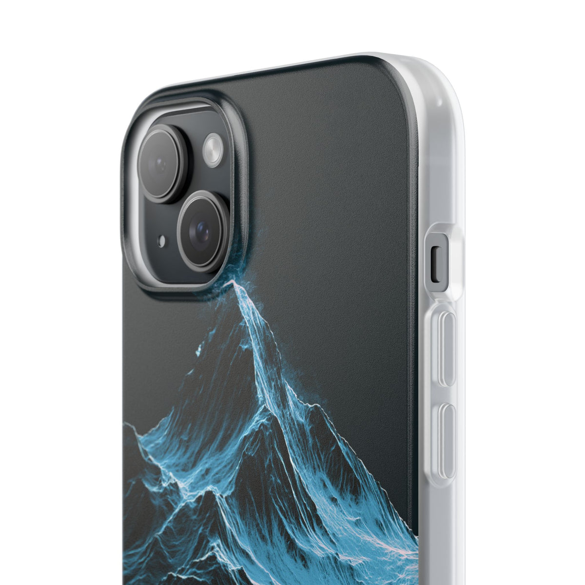 Nordic Frost Peak · Lite Phone Case for iPhone ·  Blue