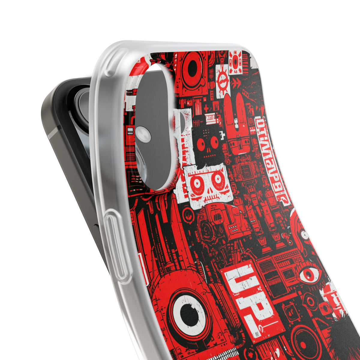 Neo Mecha Collage · Lite Phone Case for iPhone ·  Red