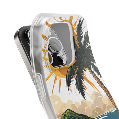 Sunny Palm Breeze iPhone 16 Pro Case - Soft