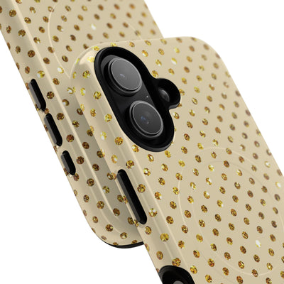 Gold Sparkle Grid iPhone 17 Case - Tough+ - CASE•BOB