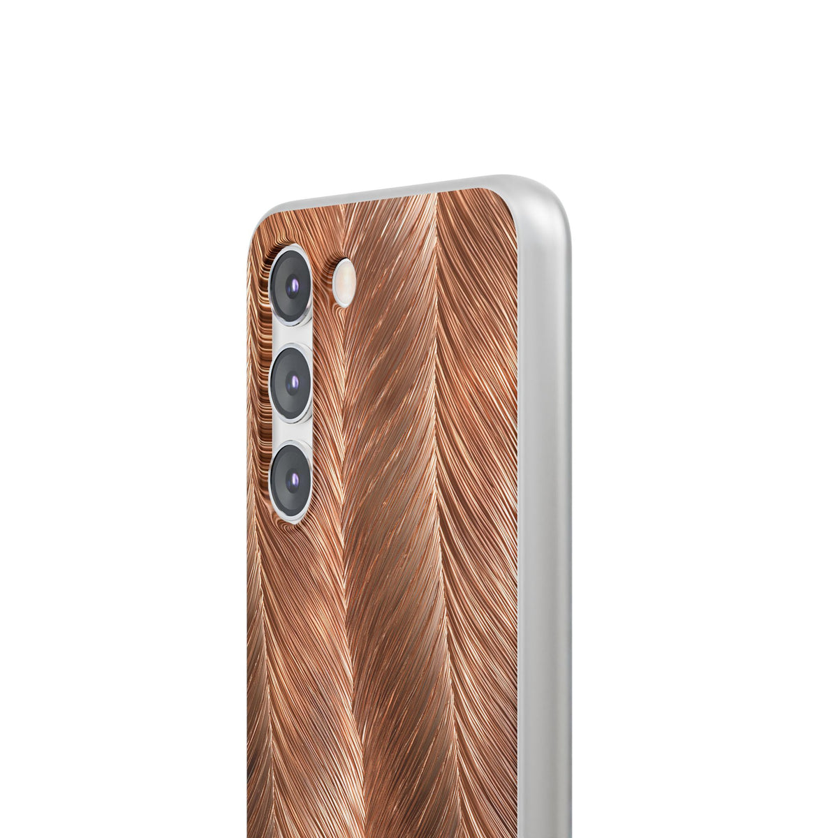 Rose Gold Weave · Lite Phone Case for Samsung · Brown