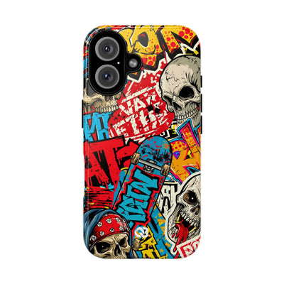 Skate Skull Riot · Tough Phone Case for iPhone · Red