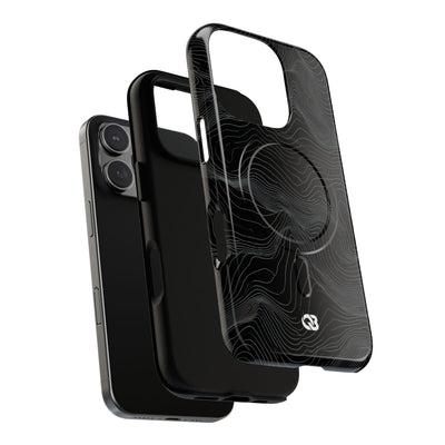 Obsidian Contour Elevation · Tough 2.0 Magnetic Phone Case for iPhone · Black