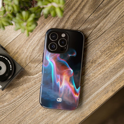 Neon Waveform · Tough Phone Case for iPhone · Black