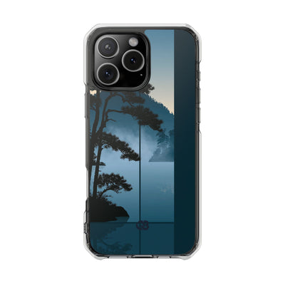 Blue Impact MagSafe Phone Case for iPhone - Kyoto Mist Pine