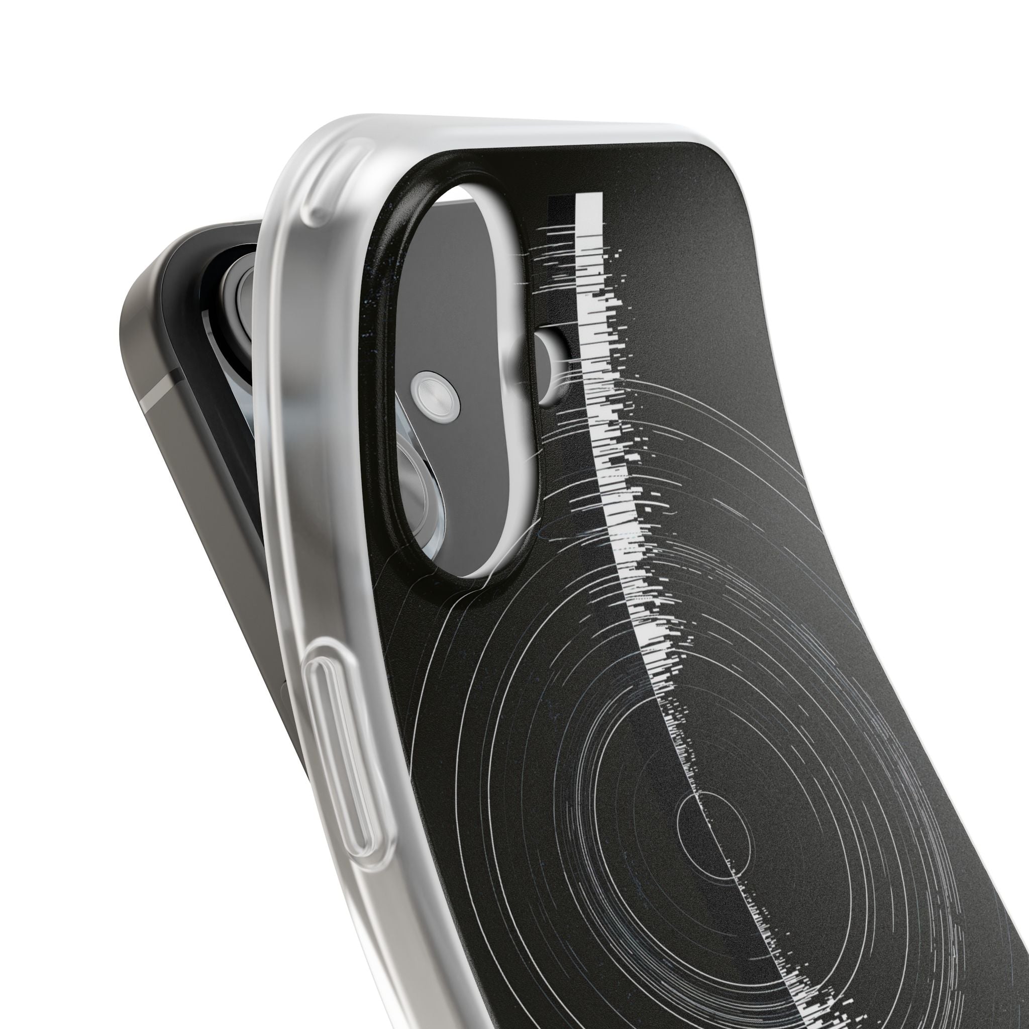 Black Lite Phone Case for iPhone - Obsidian Orbital Signal