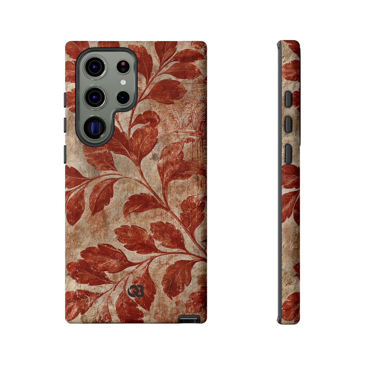 Terracotta Botanical Fresco · Tough Phone Case for Samsung · Red