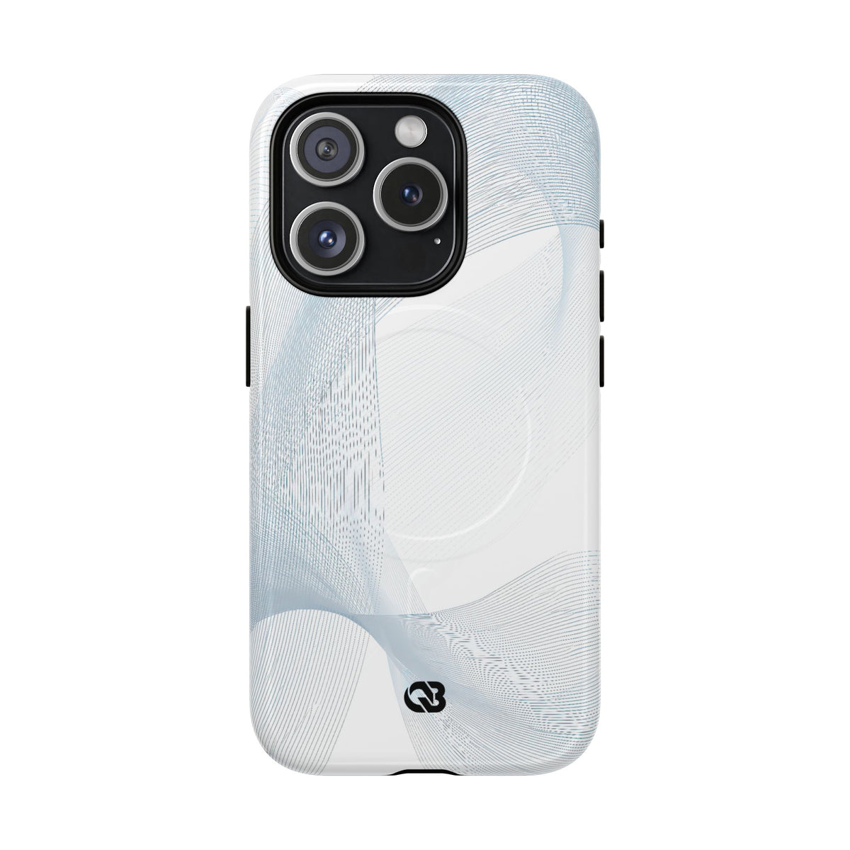 Glacial Contour Waves · Tough 2.0 Magnetic Phone Case for iPhone · White