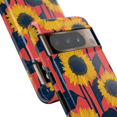 Solar Navy Bloom · Tough Phone Case for Google Pixel