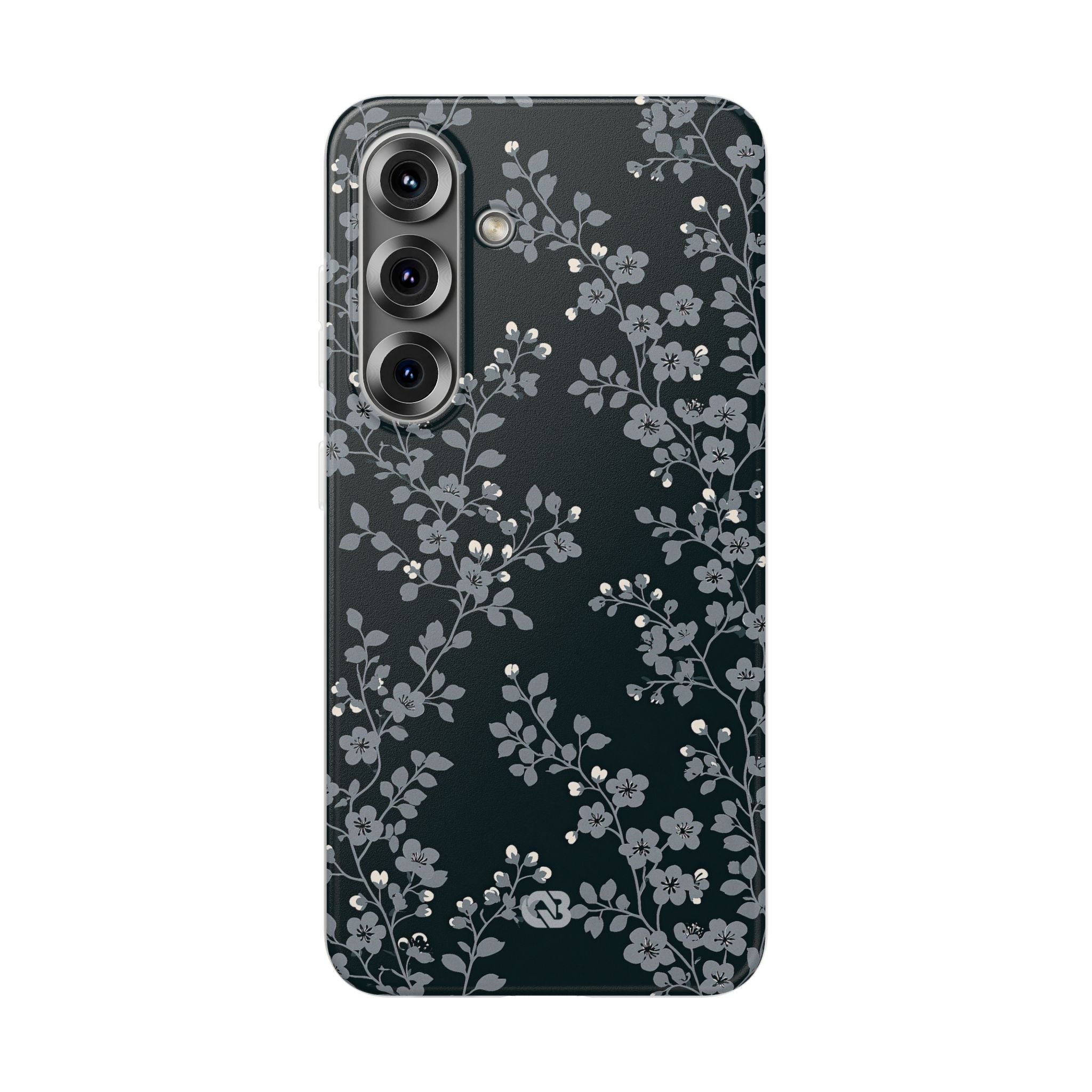 Black Lite Phone Case for Samsung - Midnight Slate Blossom