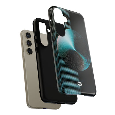 Blue Tough Phone Case for Samsung - Cyan Vector Sphere