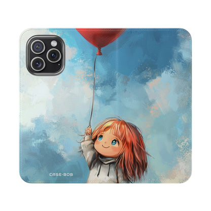 Heart Balloon Glow - iPhone 15 Pro Max Case - Wallet