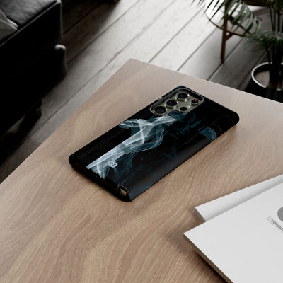 Black Tough Phone Case for Samsung - Arctic Vapor Grid