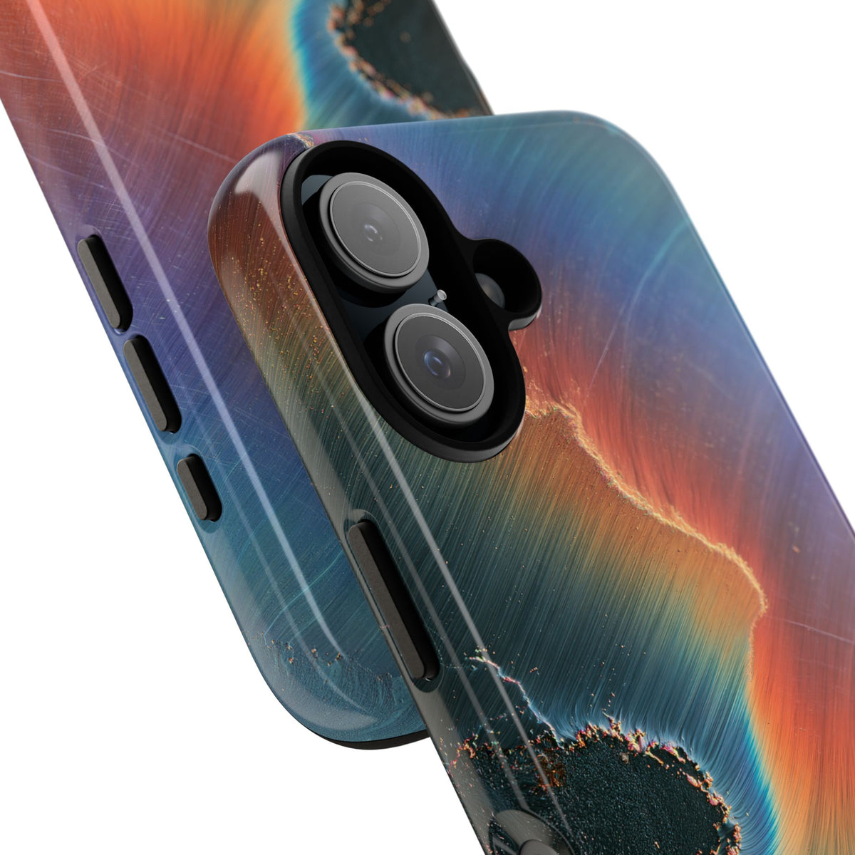 Prismatic Aura Shift · Tough Phone Case for iPhone · Blue