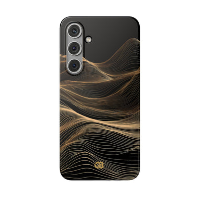 Black Lite Phone Case for Samsung - Copper Topo Ridge