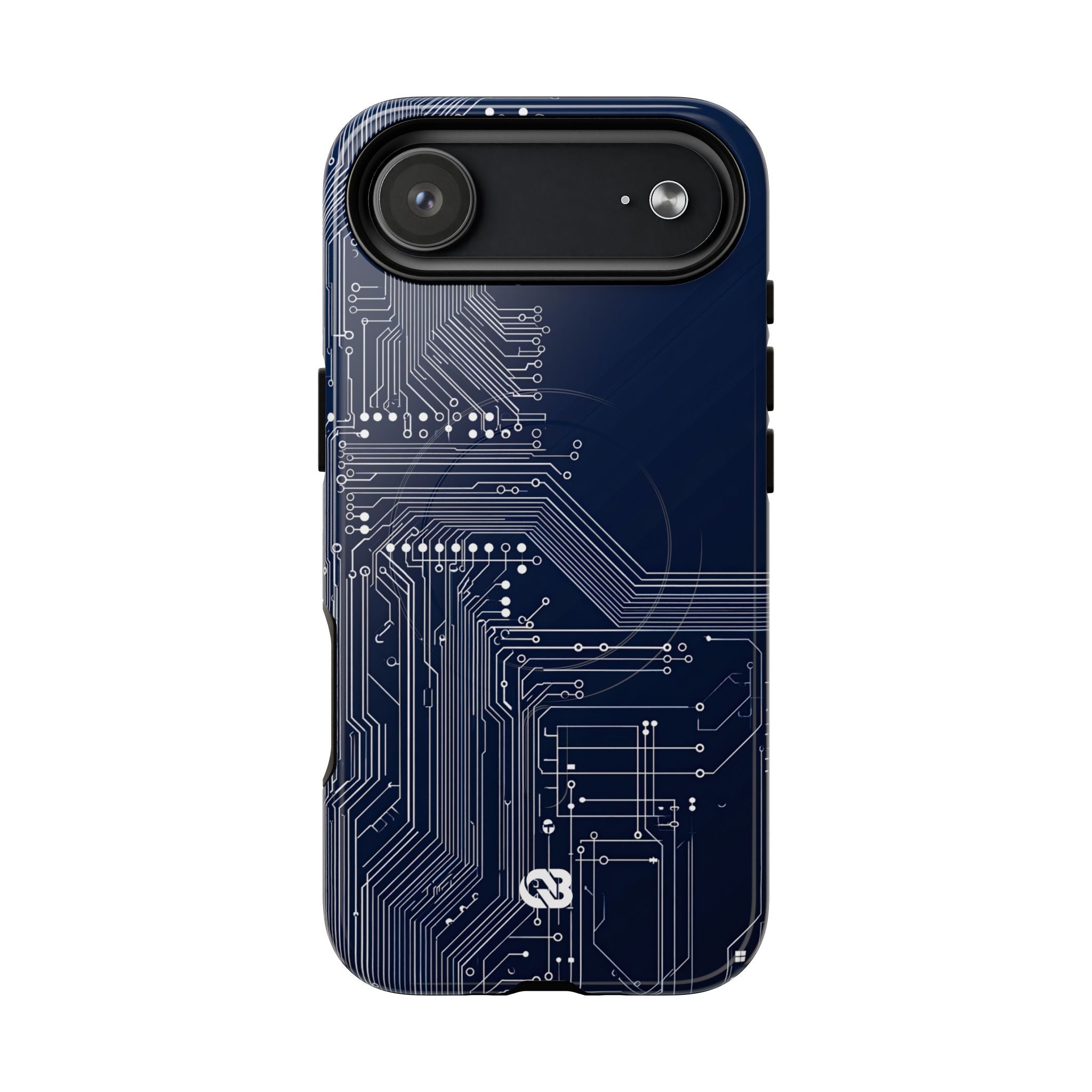 Blue Tough 2.0 Magsafe Phone Case for iPhone - Cobalt Data Stream