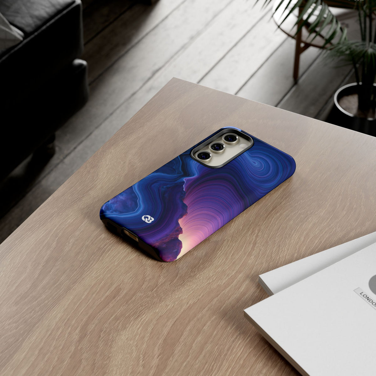 Radiant Strata · Tough Phone Case for Samsung · Blue