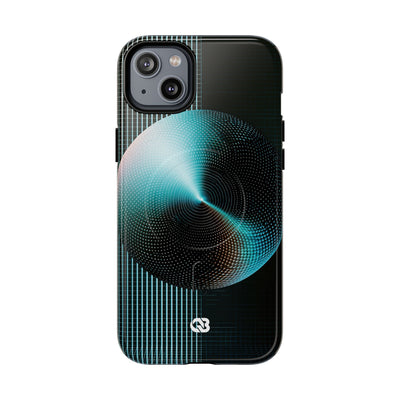Blue Tough 2.0 Magsafe Phone Case for iPhone - Cyan Vector Sphere